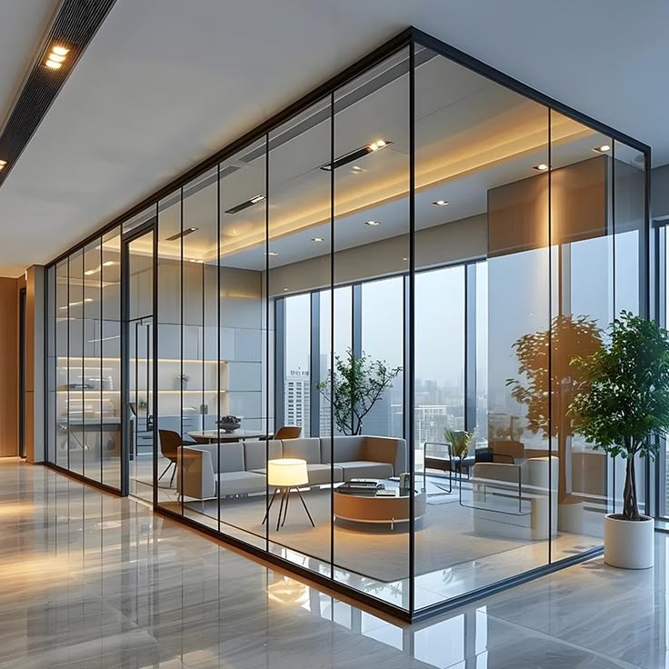Cloisons vitrées bureaux premium